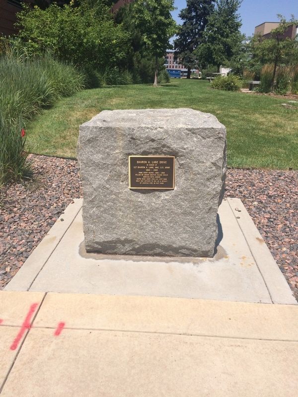 Sharon A. Lane Drive Memorial. Click for full size. Sharon A. Lane Drive Memorial image. Click for full size.