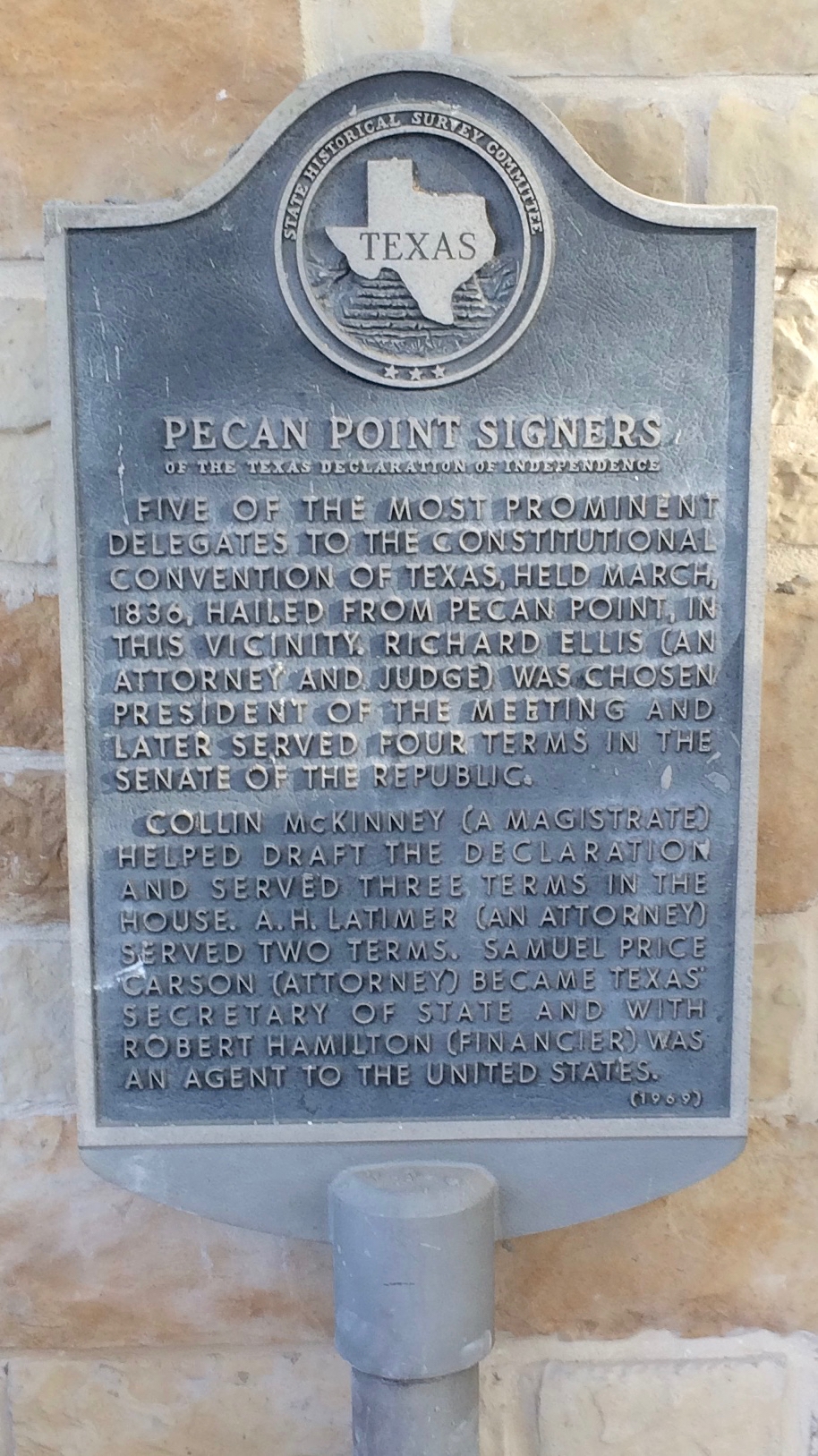 Pecan Point Signers Marker