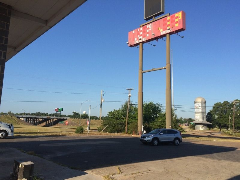 View from marker area to Interstate 30 exchange.. Click for full size. View from marker area to Interstate 30 exchange. image. Click for full size.