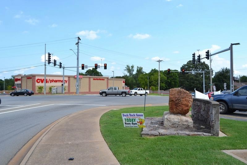 Marker at Intersection of Highway 35 and Military Road image. Click for full size.