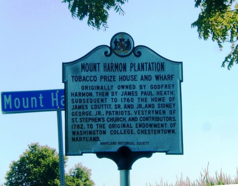 Mount Harmon Plantation marker image. Click for full size.