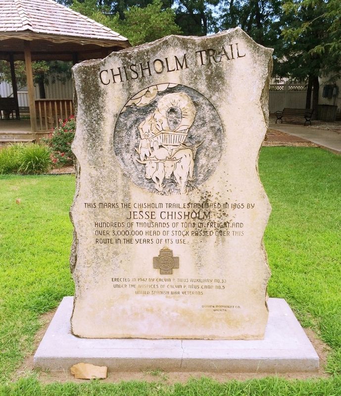Chisholm Trail Marker image. Click for full size.