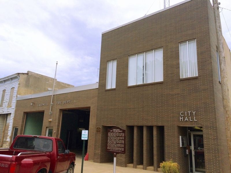 Caldwell City Hall and Fire Station. image. Click for full size.