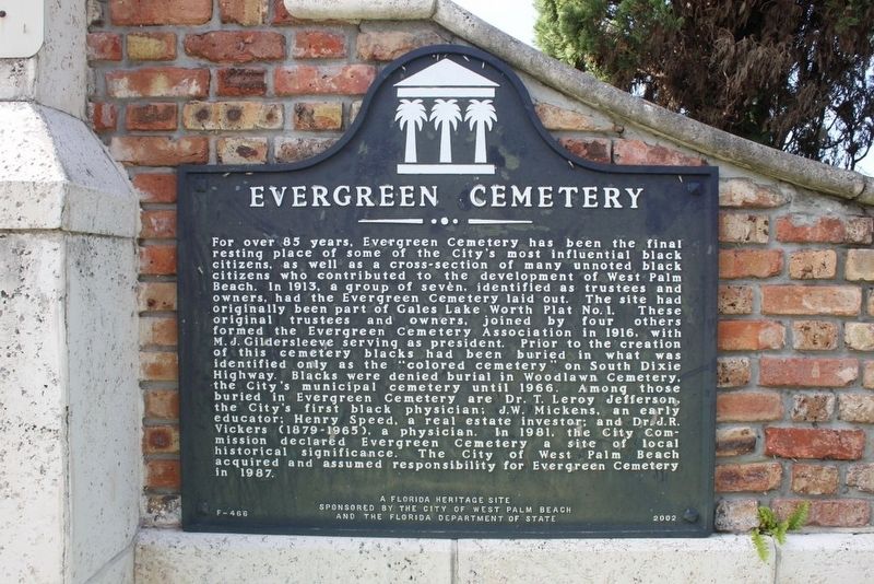 Evergren Cemetery Marker image. Click for full size.