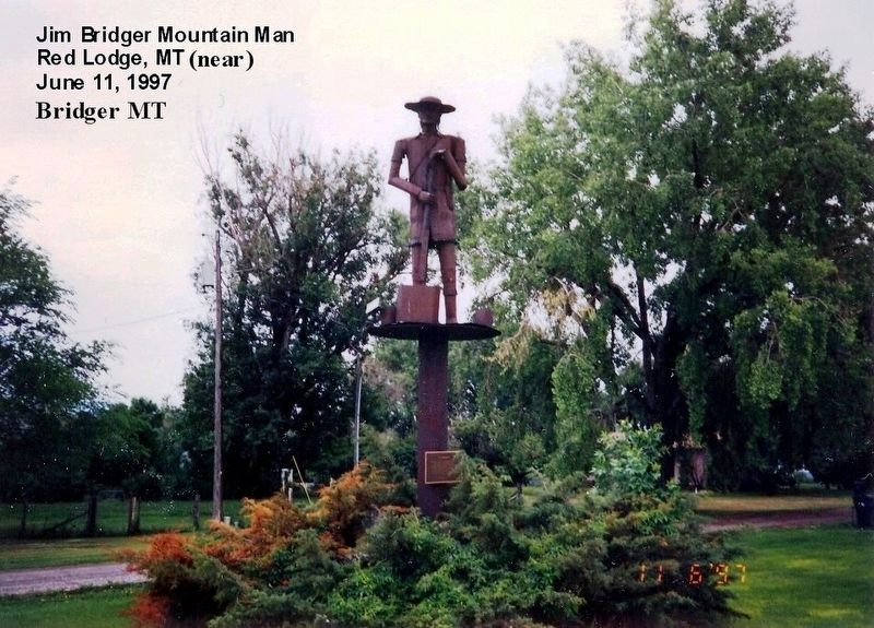 Jim Bridger, Mountain Man Statue image. Click for full size.