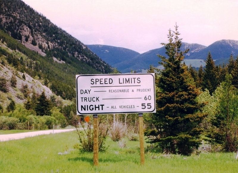 Speed Limits-Montana image. Click for full size.