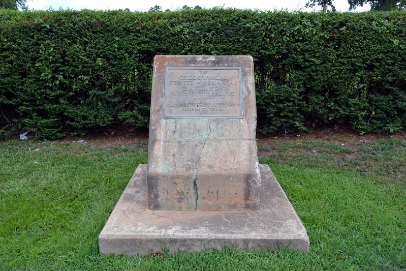 The Geographical Center of Arkansas Marker image. Click for full size.