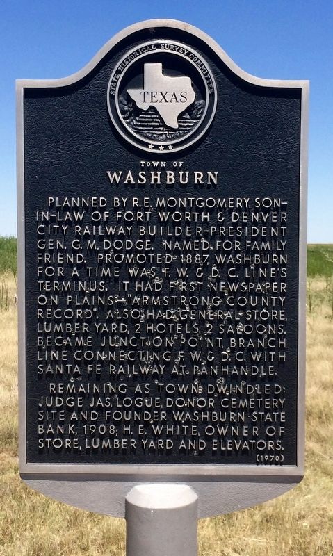 Town of Washburn Marker image. Click for full size.