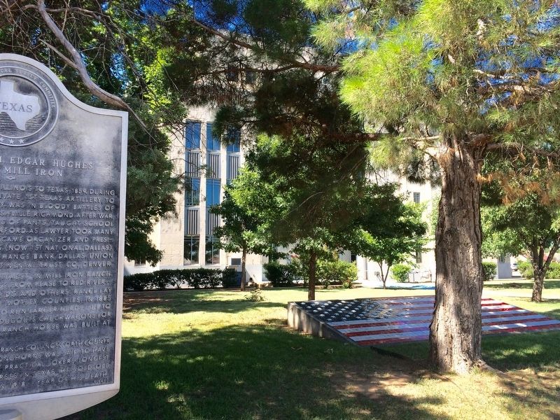 Marker near the Childress County Courthouse. image. Click for full size.