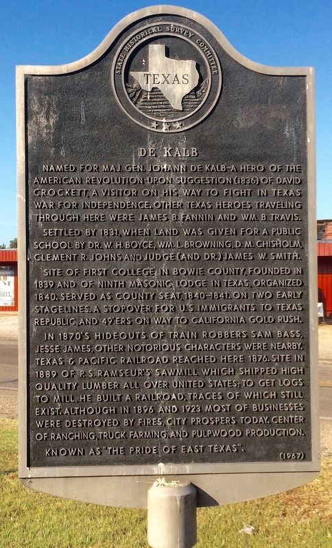 De Kalb Marker. Click for full size. De Kalb Marker image. Click for full size.