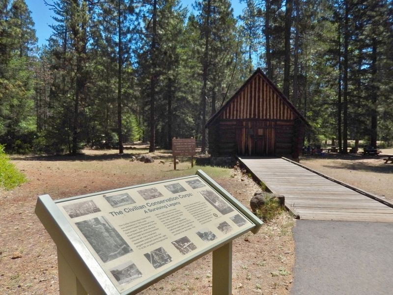 The Civilian Conservation Corps: A Surviving Legacy Marker (<i>wide view</i>) image. Click for full size.