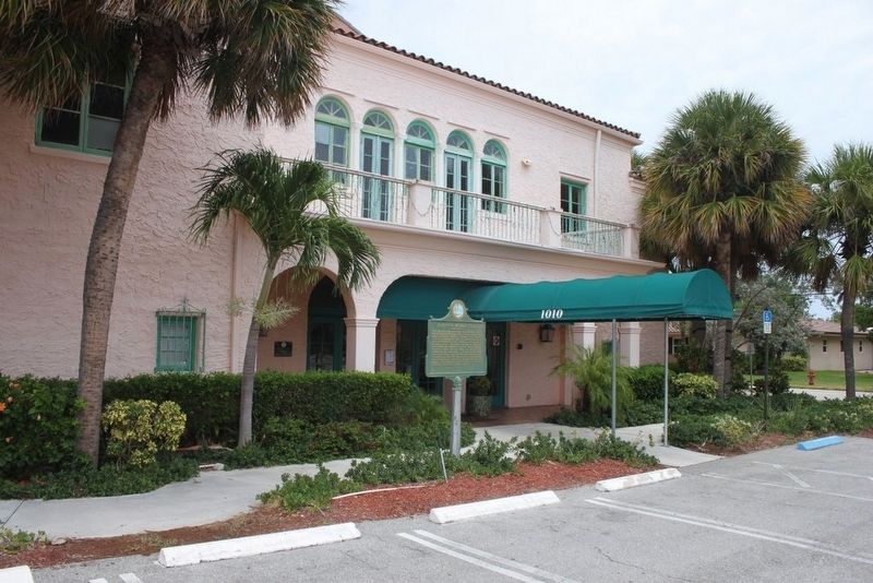 Boynton Woman's Club Marker and building at parking lot.. Click for full size. Boynton Woman's Club Marker and building at parking lot. image. Click for full size.
