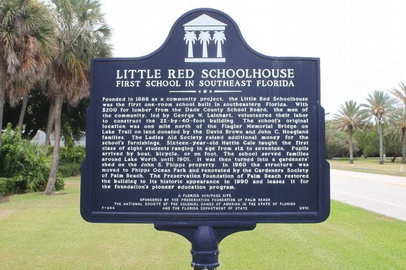 Little Red Schoolhouse Marker image. Click for full size.