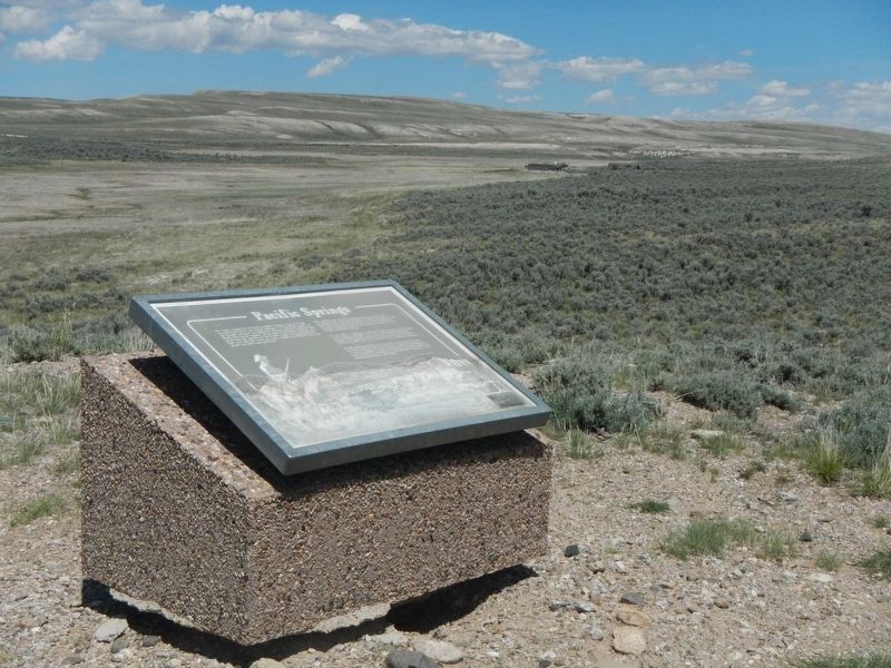 Pacific Springs Marker. Click for full size. Pacific Springs Marker image. Click for full size.