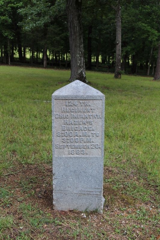 124th Ohio Infantry Marker image. Click for full size.