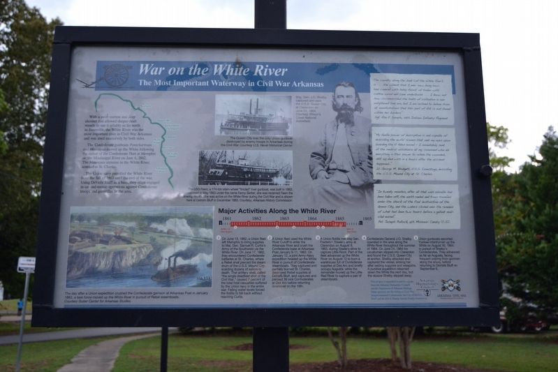 War on the White River Marker image. Click for full size.