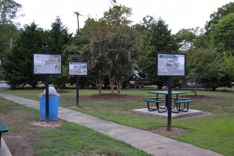 Civil War Interpretive Signs in the Center of Rhodes Park image. Click for full size.