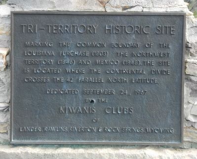 Tri-Territory Historic Site Marker image. Click for full size.