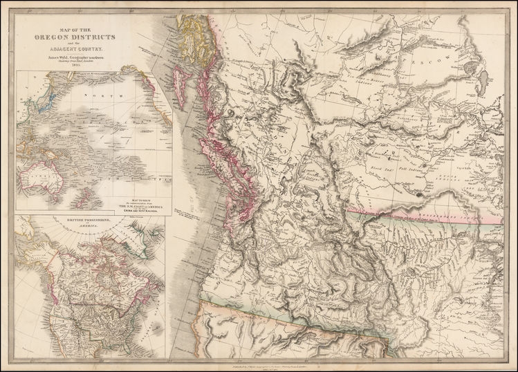 Contemporary map of the Oregon Territory