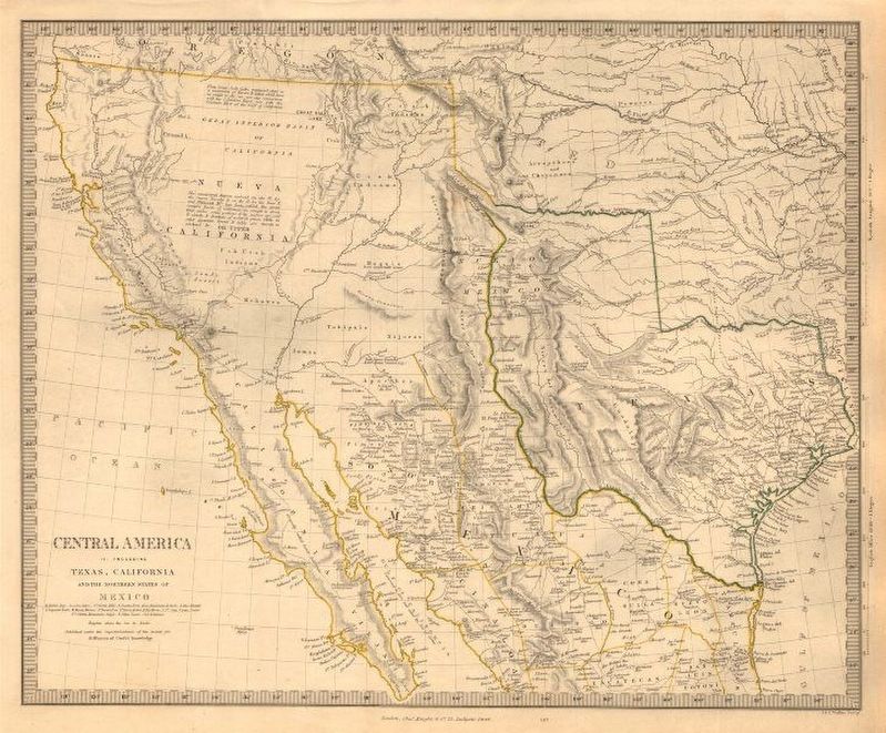 Contemporary map of Mexico and the Republic of Texas image. Click for full size.