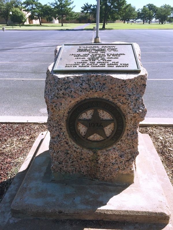 Wilbarger County Marker in parking lot of Red River Valley Museum. image. Click for full size.