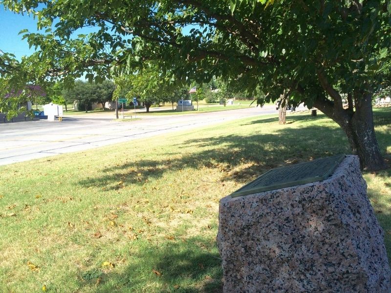 View from marker looking east on U.S. Highway 82. (East Omega Street). Click for full size. View from marker looking east on U.S. Highway 82. (East Omega Street) image. Click for full size.