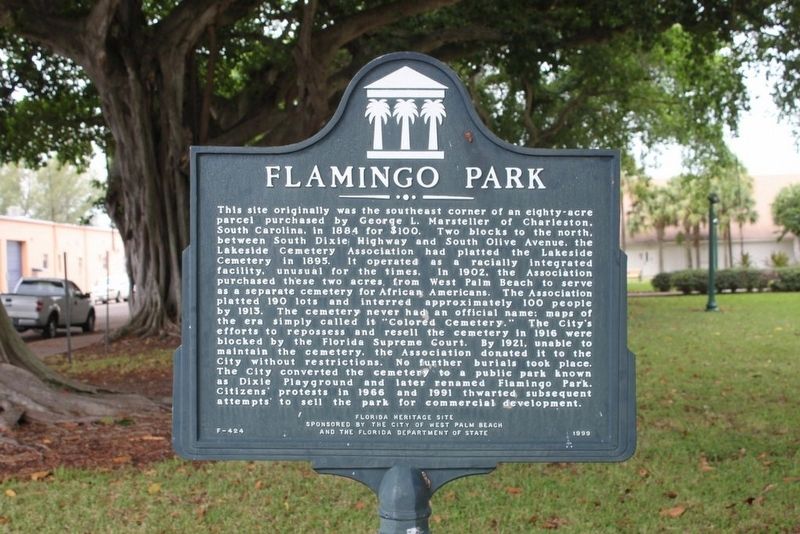 Flamingo Park Marker image. Click for full size.