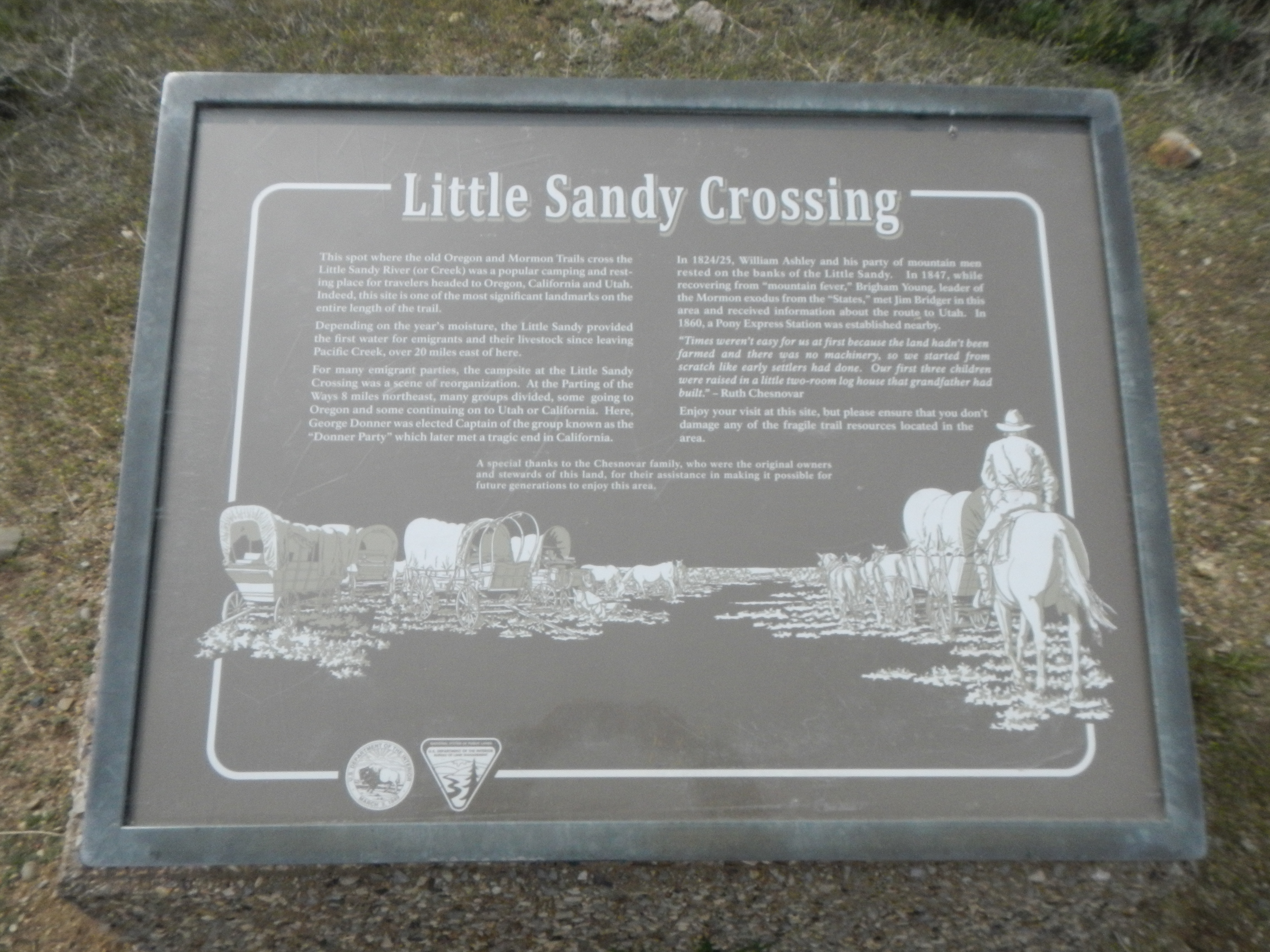 Little Sandy Crossing Marker