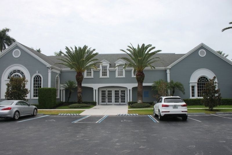 The Royal Poinciana Chapel Marker on wall. Click for full size. The Royal Poinciana Chapel Marker on wall image. Click for full size.