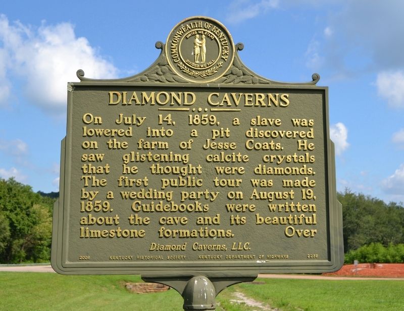 Diamond Caverns Marker image. Click for full size.