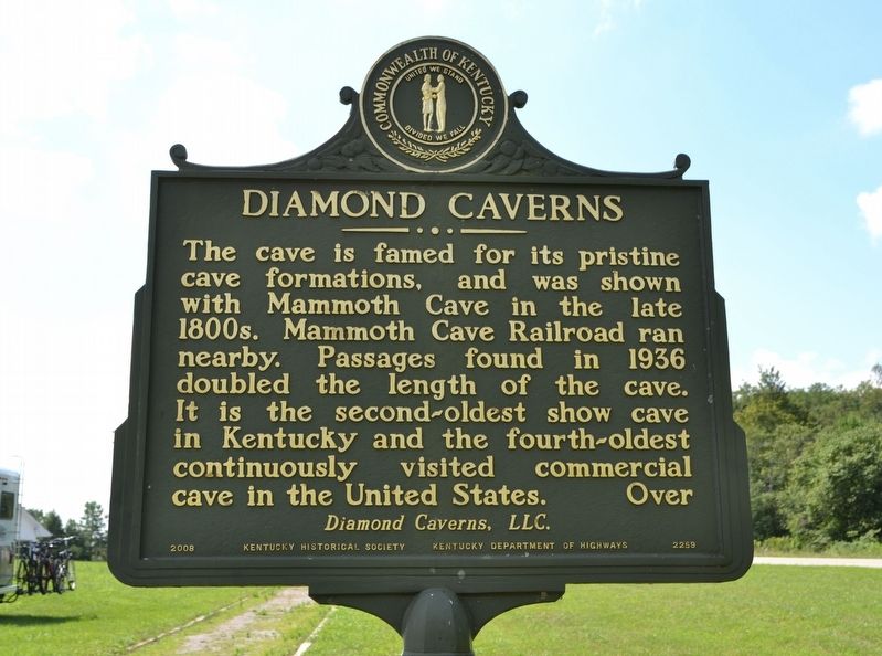 Diamond Caverns Marker image. Click for full size.
