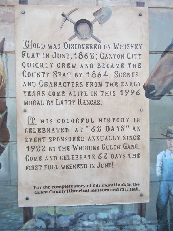 Canyon City Mural Marker image. Click for full size.