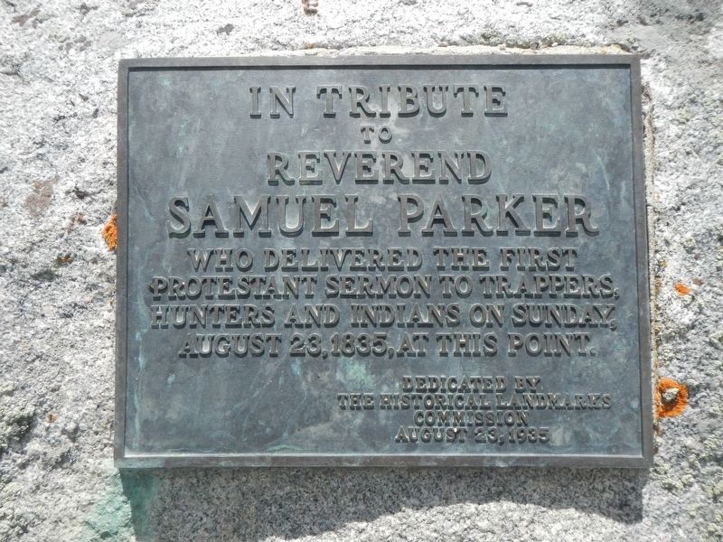 Reverend Samuel Parker Marker image. Click for full size.