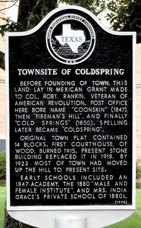Townsite of Coldspring Marker image. Click for full size.