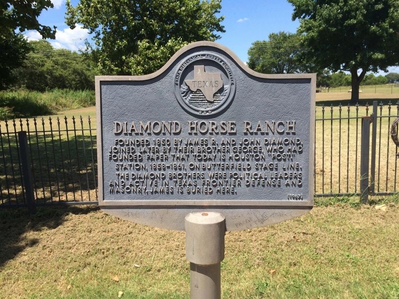 Diamond Horse Ranch Marker image. Click for full size.