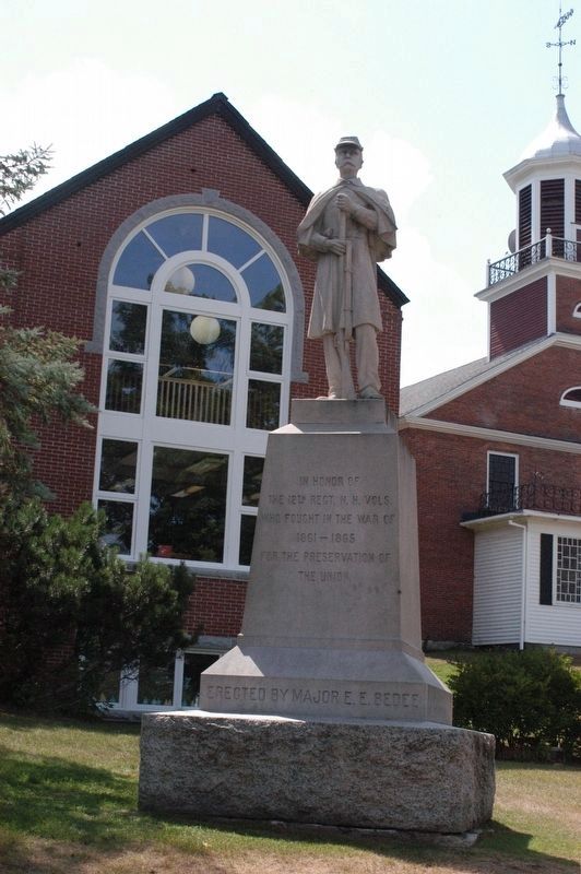 Meredith New Hampshire Civil War Memorial. Click for full size. Meredith New Hampshire Civil War Memorial image. Click for full size.