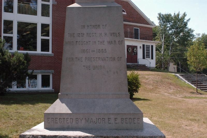 Meredith New Hampshire Civil War Memorial. Click for full size. Meredith New Hampshire Civil War Memorial image. Click for full size.