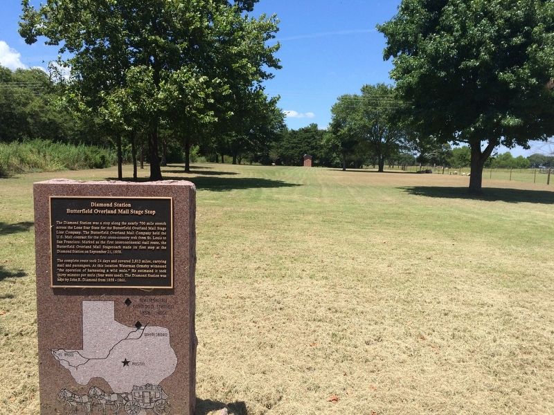 Diamond Station Marker and part of Diamond ranch.. Click for full size. Diamond Station Marker and part of Diamond ranch. image. Click for full size.