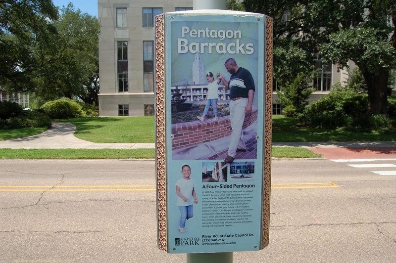 Pentagon Barracks Marker. Click for full size. Pentagon Barracks Marker image. Click for full size.