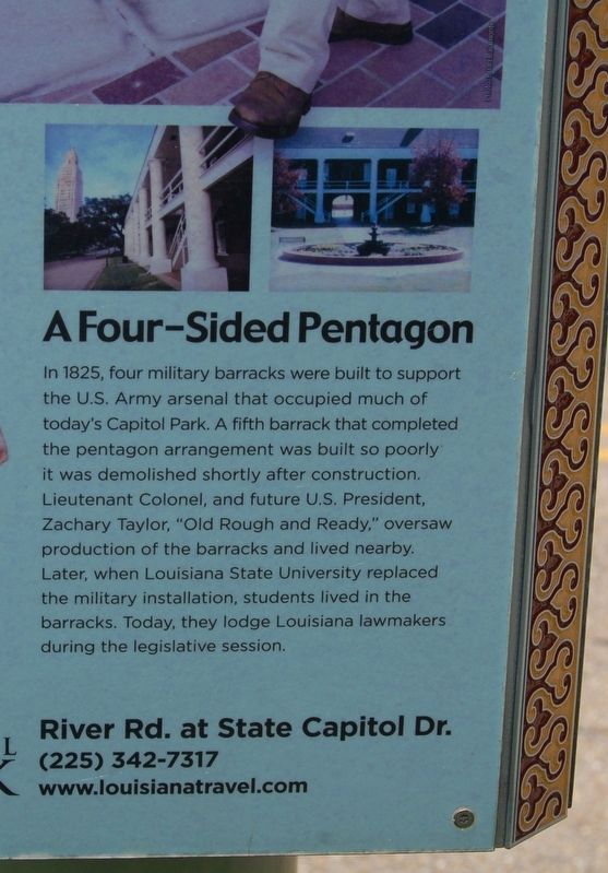 Pentagon Barracks Marker. Click for full size. Pentagon Barracks Marker image. Click for full size.