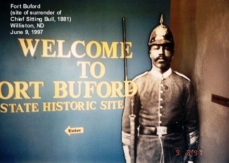 Fort Buford Historic Site-Entrance sign to the museum image. Click for full size.