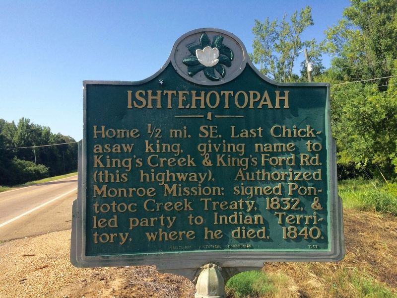 Ishtehotopah Marker. Click for full size. Ishtehotopah Marker image. Click for full size.