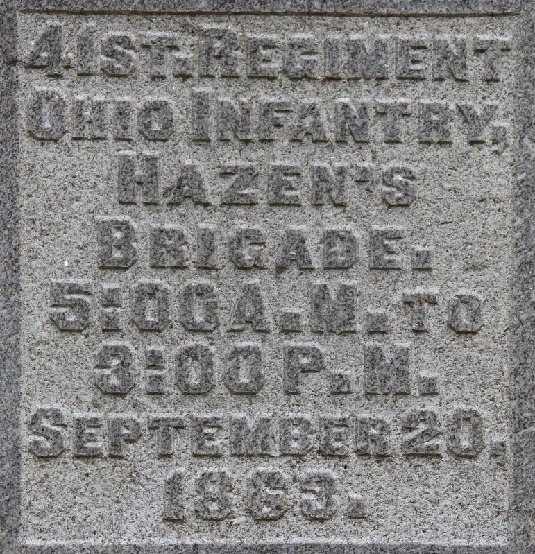 41st Ohio Infantry Marker image. Click for full size.