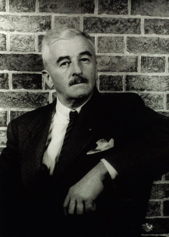 Author William Faulkner in 1954. image. Click for full size.
