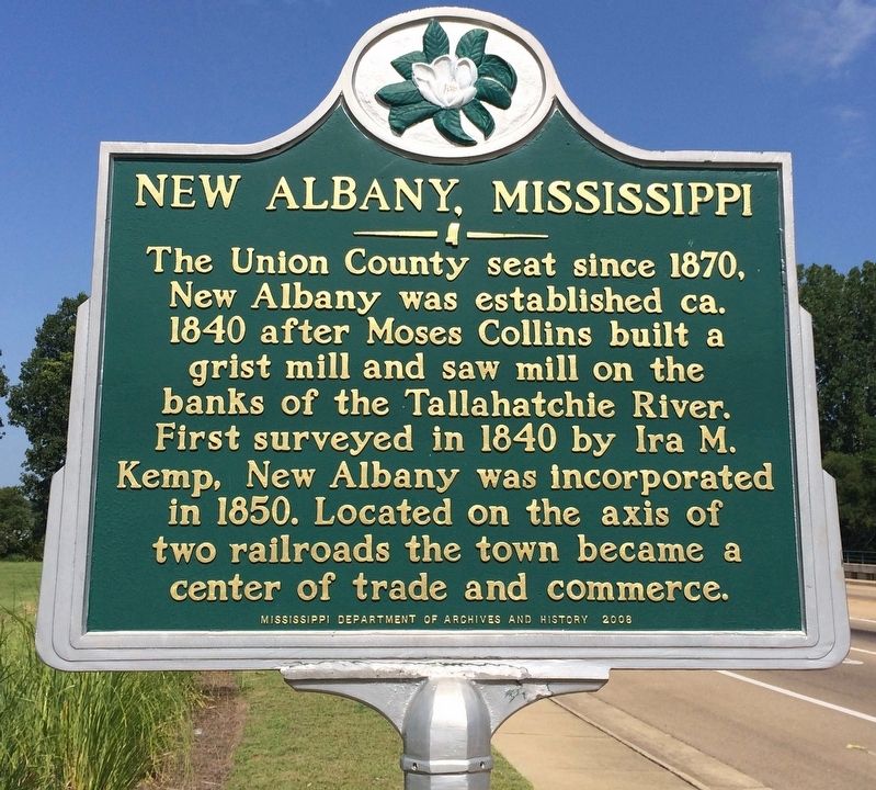 New Albany, Mississippi Marker image. Click for full size.