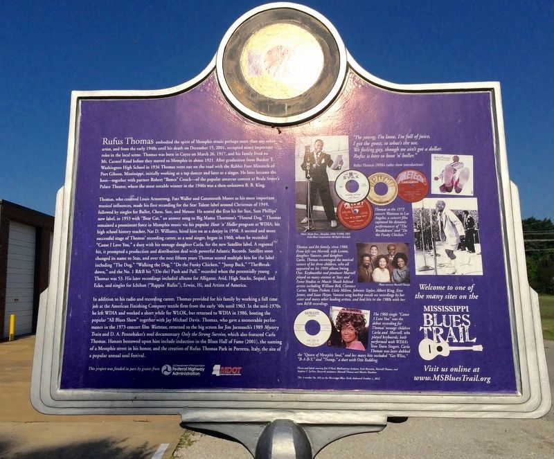 Rufus Thomas Marker (Rear) image. Click for full size.
