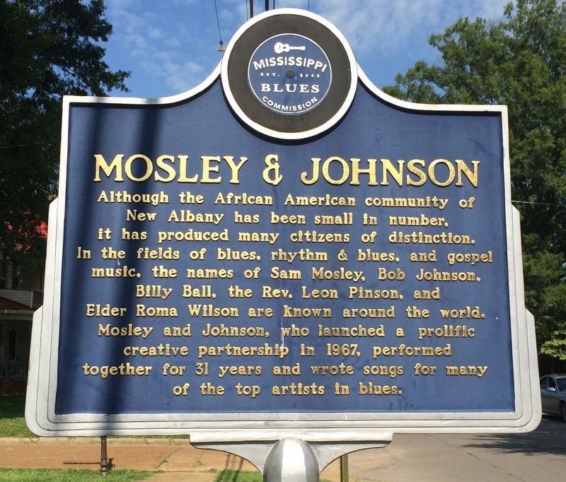 Mosley and Johnson Marker (Front). Click for full size. Mosley and Johnson Marker (Front) image. Click for full size.