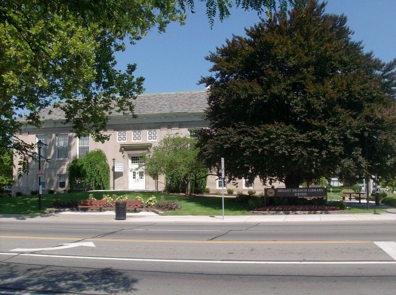 Bryant Branch Library Marker image. Click for full size.