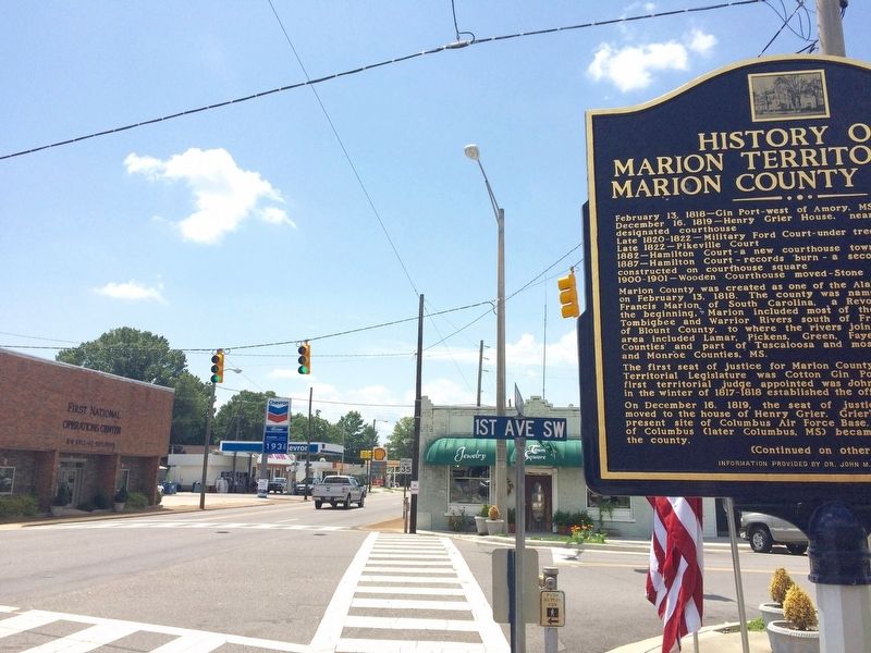 View of Marker looking south on Military Street.. image. Click for full size.