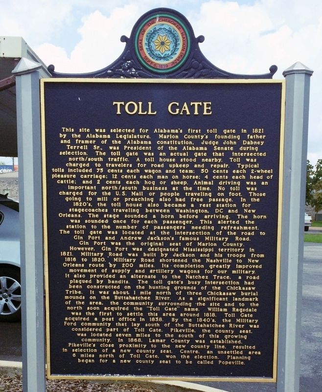 Toll Gate Marker (Side 2) image. Click for full size.